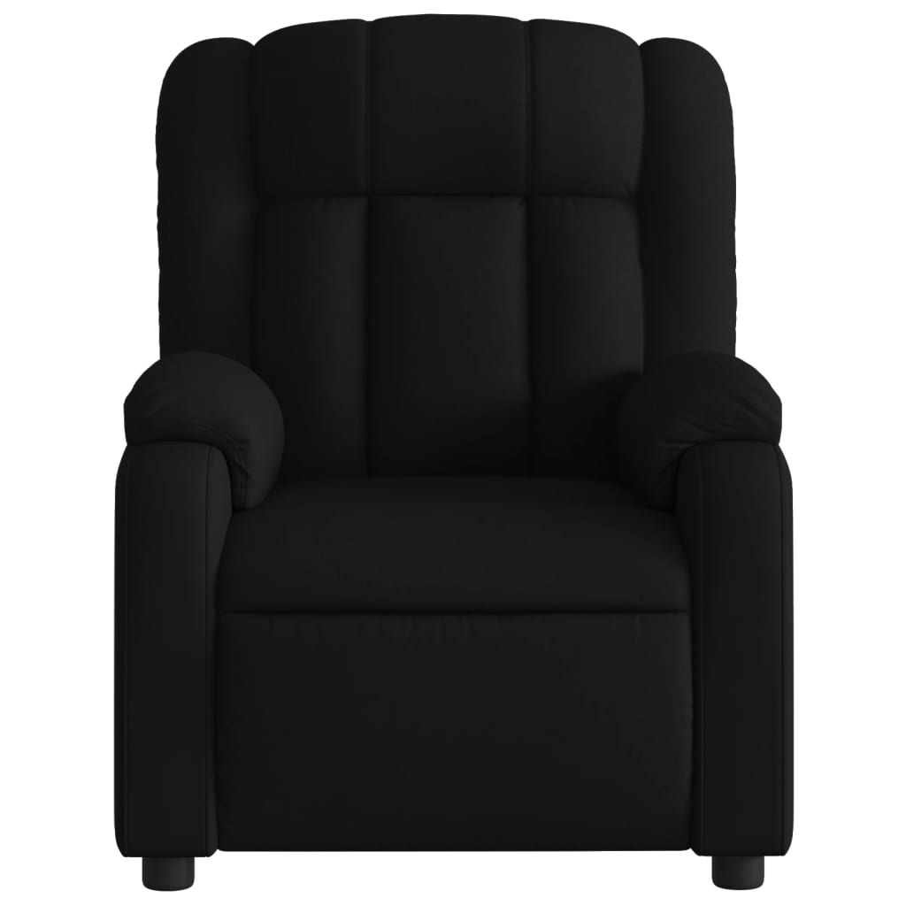 Fauteuil de Salon，Chaise，Fauteuil inclinable de massage noir tissu - 7