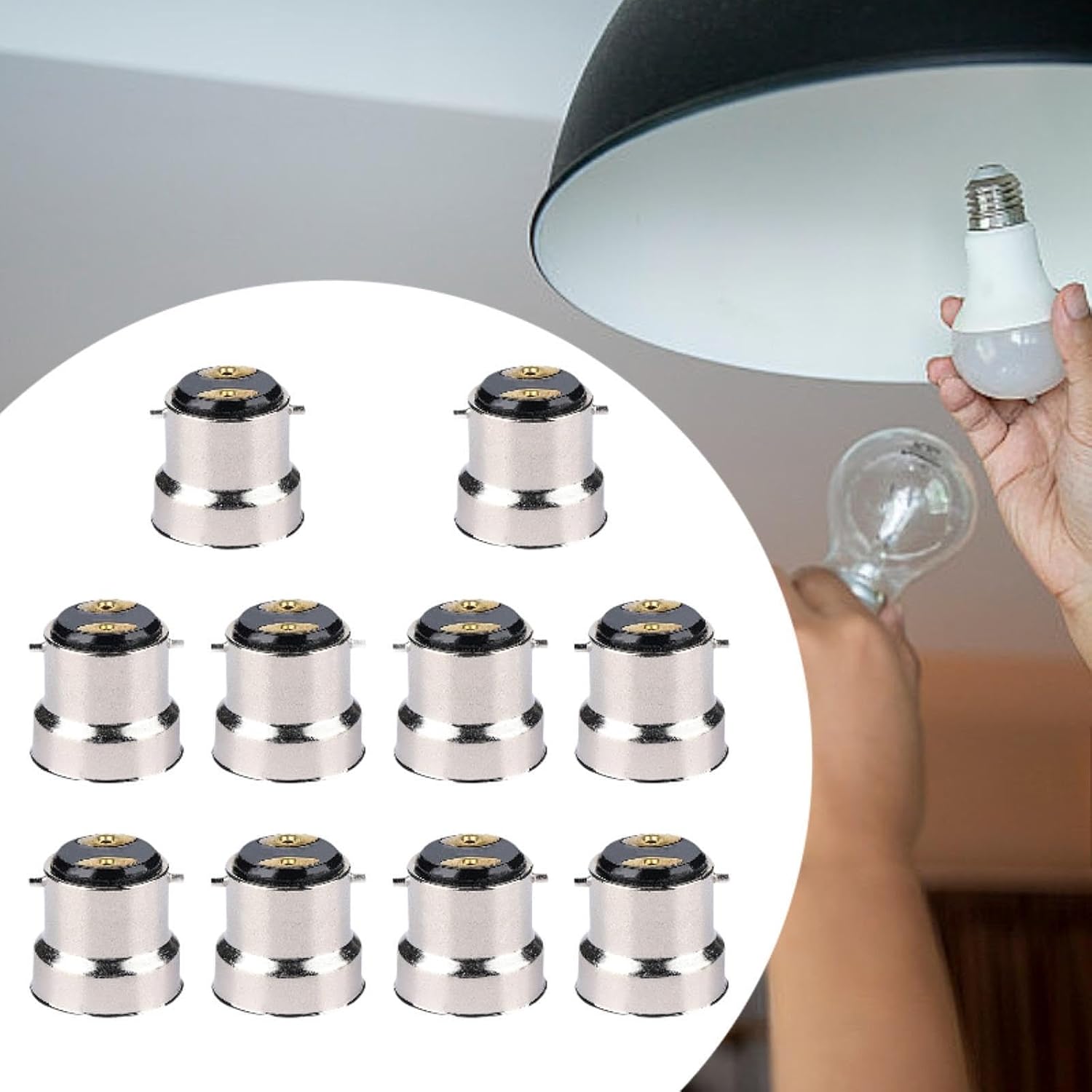 LAMPADE Socket Adattatore gu10 e27 g9 e14 Lampadina Adattatore