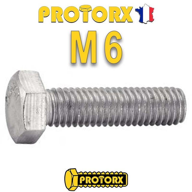 Vis à Métaux Tête Hexagonale Entièrement Filetée : (M6 x 80mm) x 5pcs | VM TH | Acier Inox A2 | Usage Exterieur-Intérieur | Norme DIN933