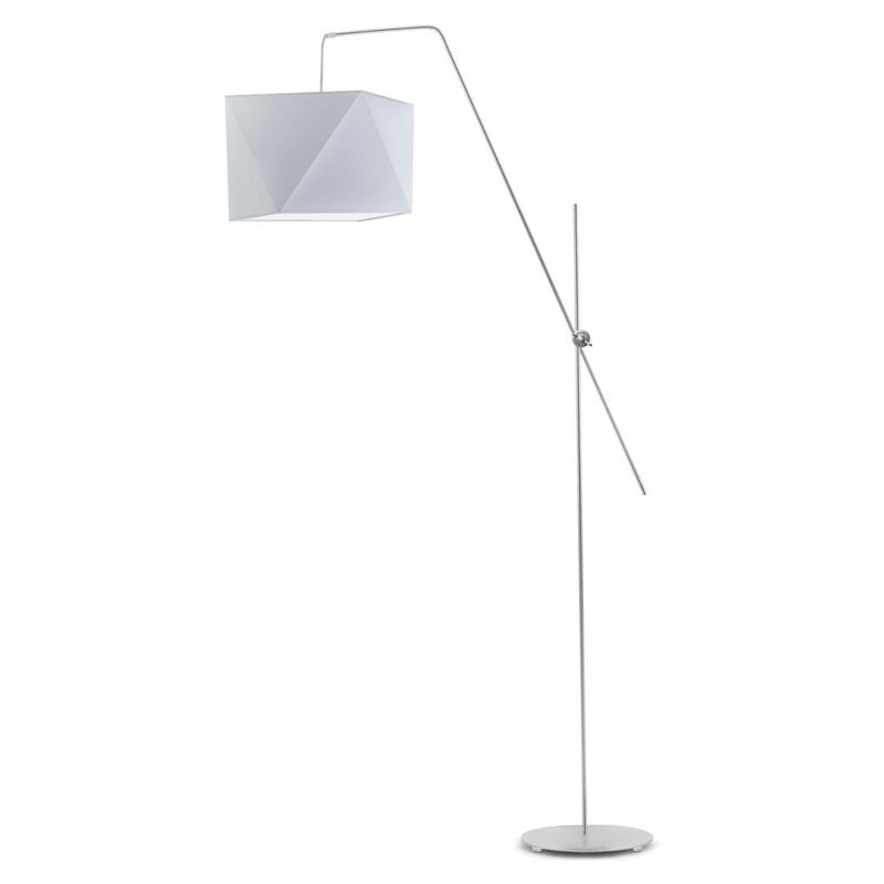 Lampa stojąca podłogowa przegubowa regulowana z abażurem diament MODERN