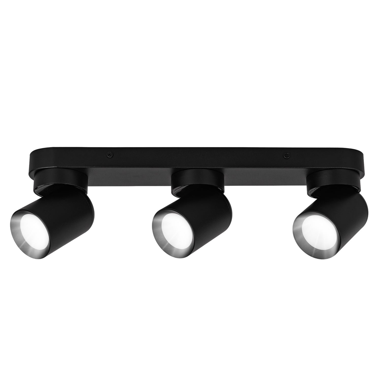 Listwa reflektorowa czarna LED - Lampa sufitowa 3 x GU10 - Kinkiet natynkowy do pokoju salonu Tuba - LEDHOFF