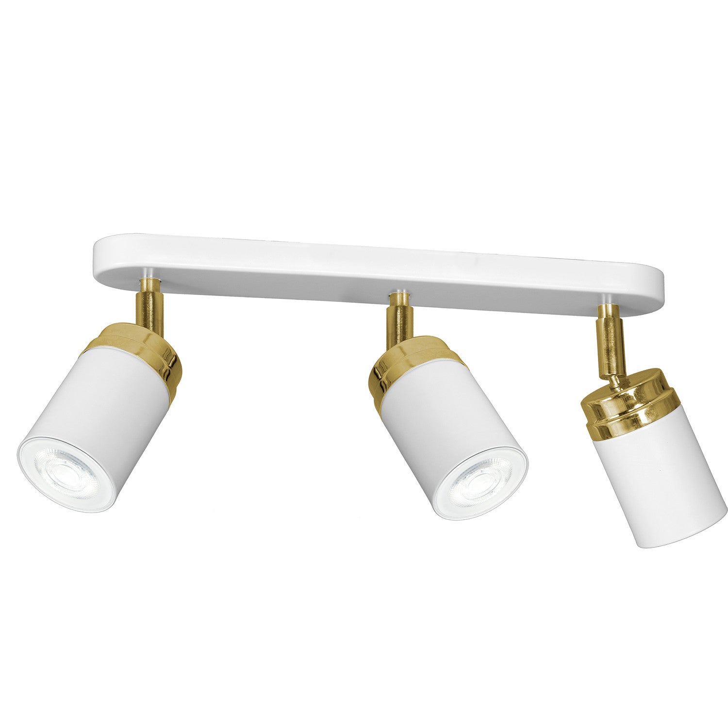 Lampa sufitowa wisząca Reno biały mat-złoty połysk 3xGU10x15W wym: 17 x 35 x 6 cm metal Luminex