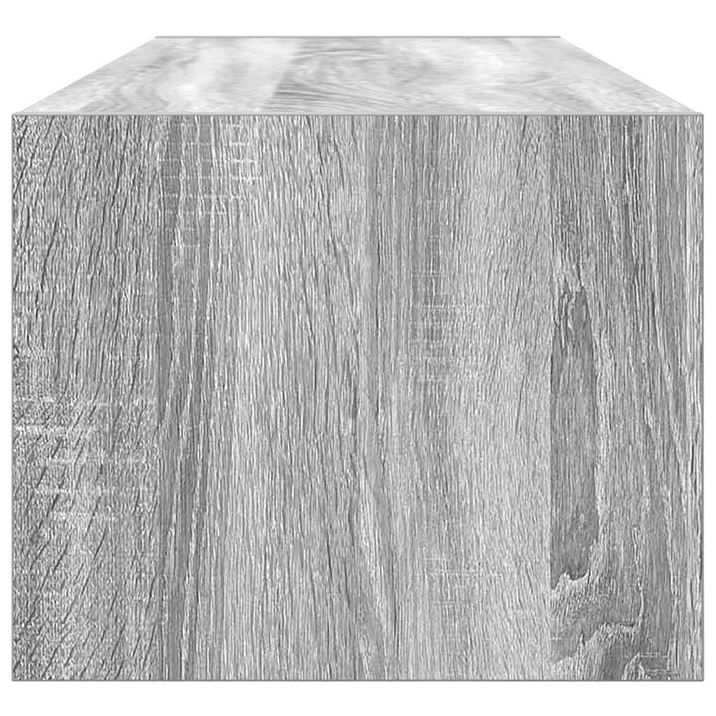 vidaXL Meuble TV sonoma gris 100x31x25,5 cm bois d'ingénierie - 7