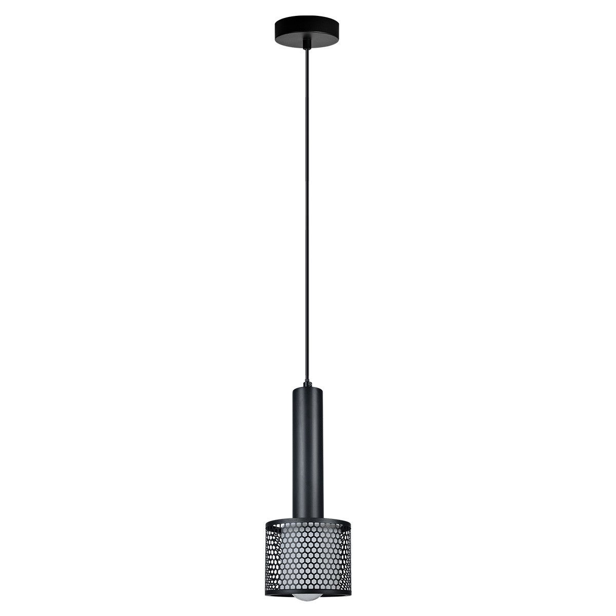 Lampa wisząca AMO czarna 1 x E27 x 15W wym: 150 x 12 x 12 cm Light Prestige