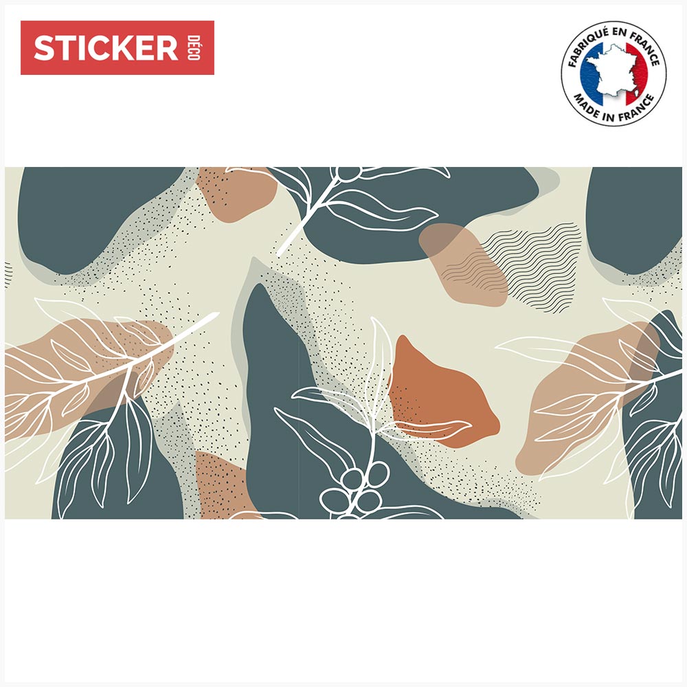 Credence Adhesive Fleurs Abstrait - 300 x 40 cm - 2