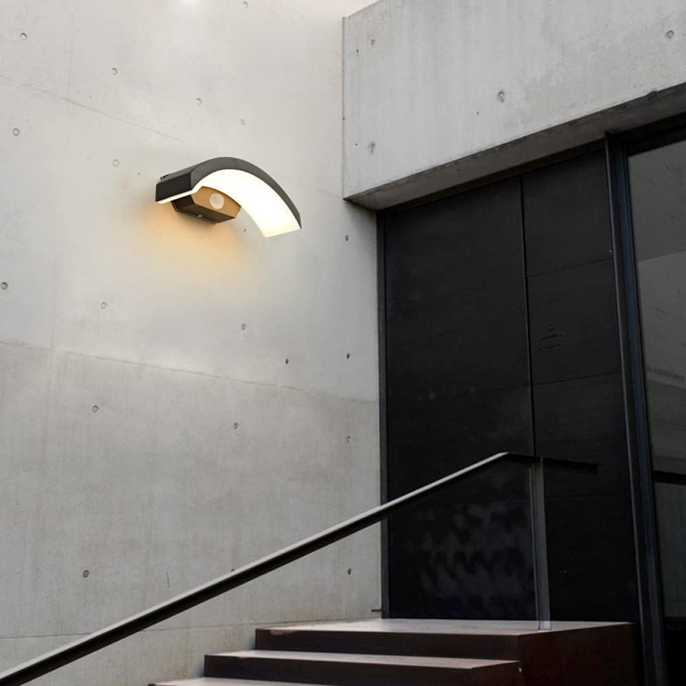 Kinkiet zewnętrzny LED 12W, aluminiowy kinkiet, odpowiedni do salonu, dziedzińca, korytarza - 5