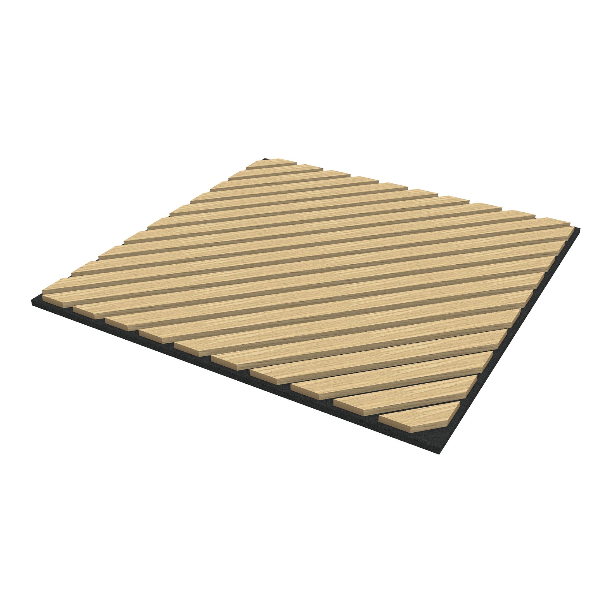 Conjunto de 4 painéis acústicos 3D Vang com lâminas diagonais 1,44 m² Carvalho [NEU.HOLZ] - 4