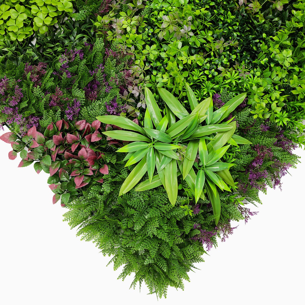 Brise vue mur vegetal artificiel 5m² Wood Color pour mur balcon cloture - 11