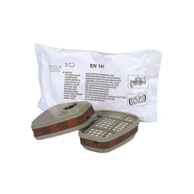 3M - Filtre A2 pour masque série 6000 3M (sachet de 2 pieces) - K6055