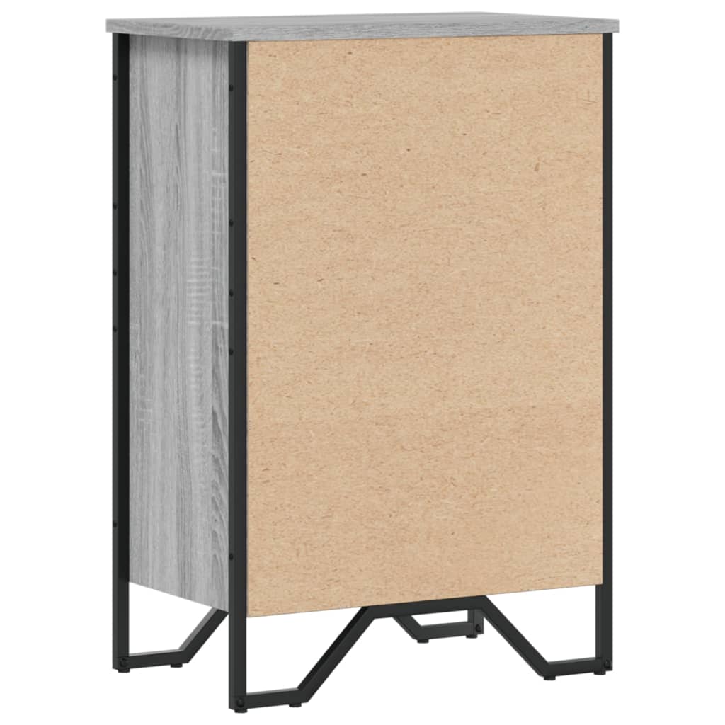 Bibliothèque sonoma gris 50x31x74,5 cm bois d ingénierie - 6