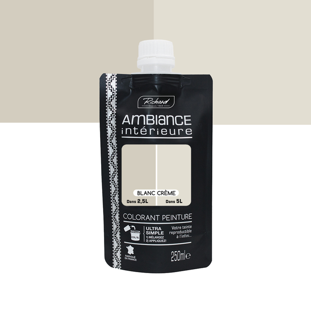 Colorant pré-dosé Ambiance Richard blanc crème 250ml