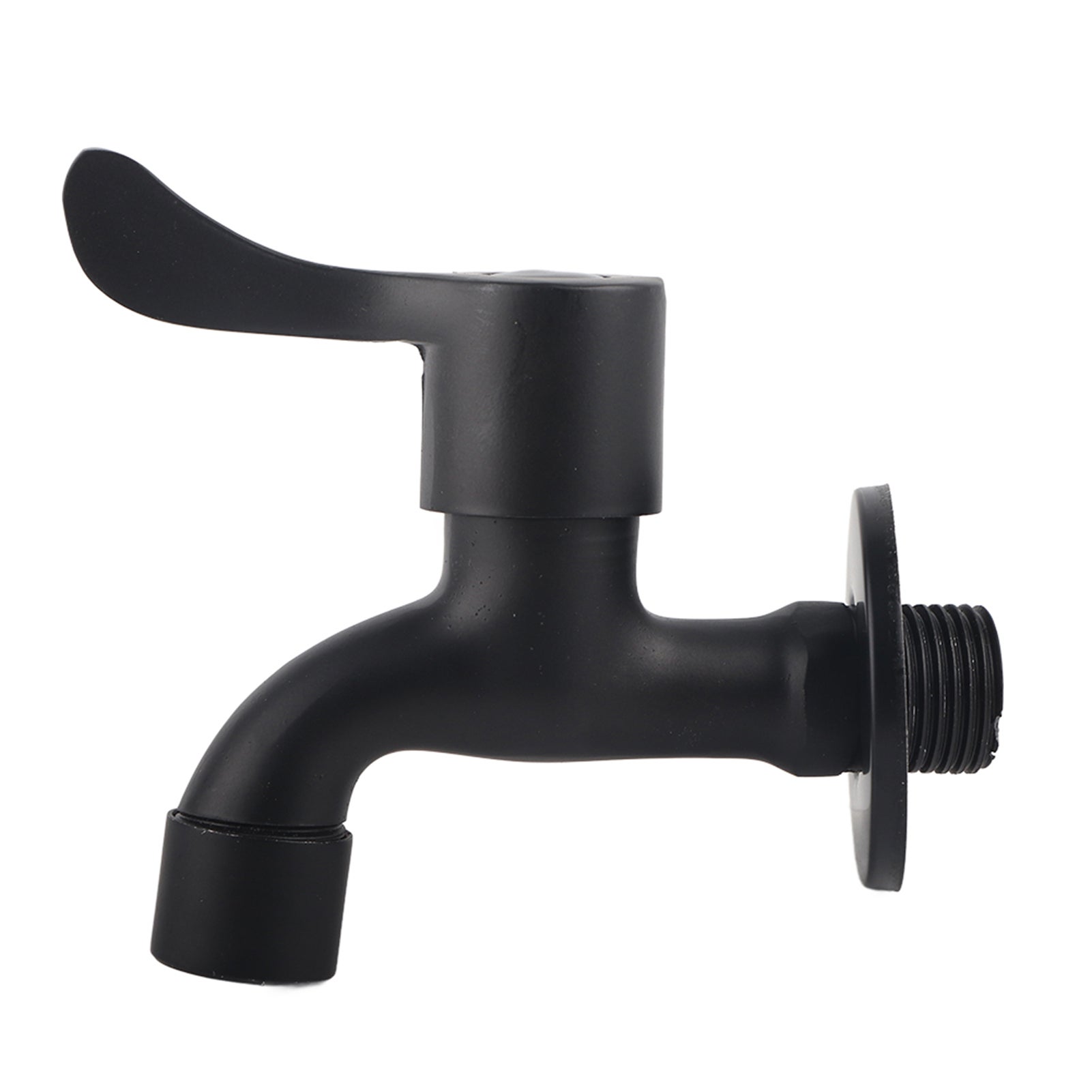 Grifo de pared de acero inoxidable 304 negro para baño (lavandería