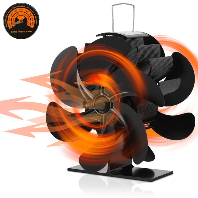 Ventilateur thermoélectrique bidirectionnel pour cheminée, sans électricité, silencieux ≤ 25 dB