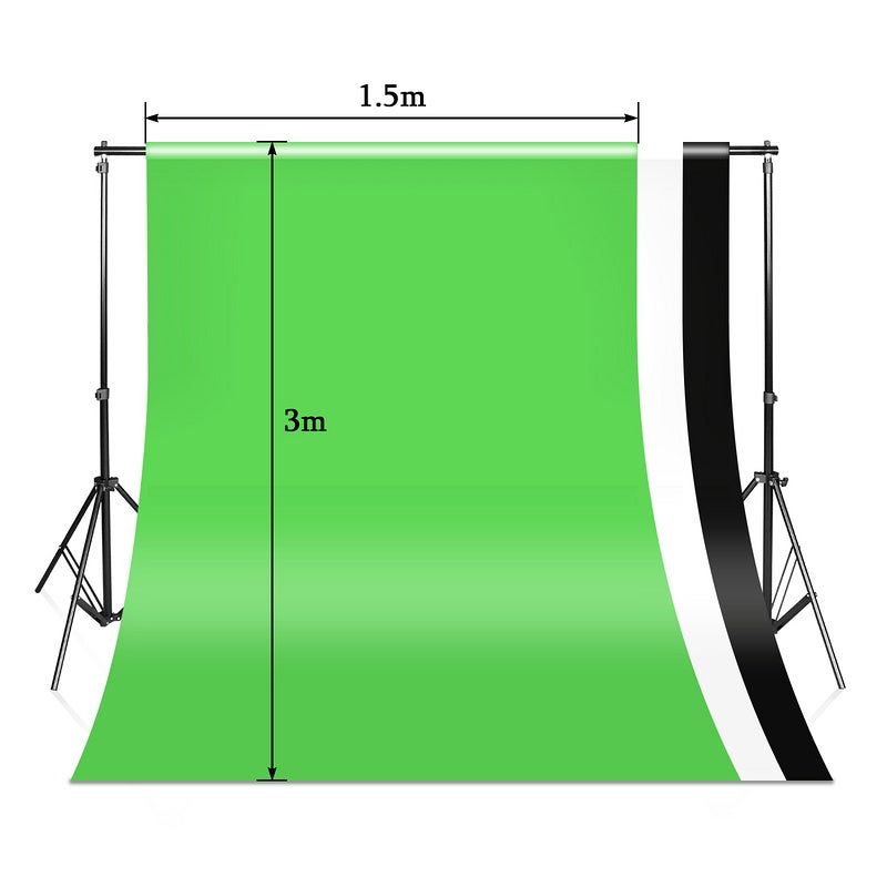 Selens Support De Fond 2 X 2 M Réglable Pour Studio – Avec Barre Transversale Et Sac De Transport