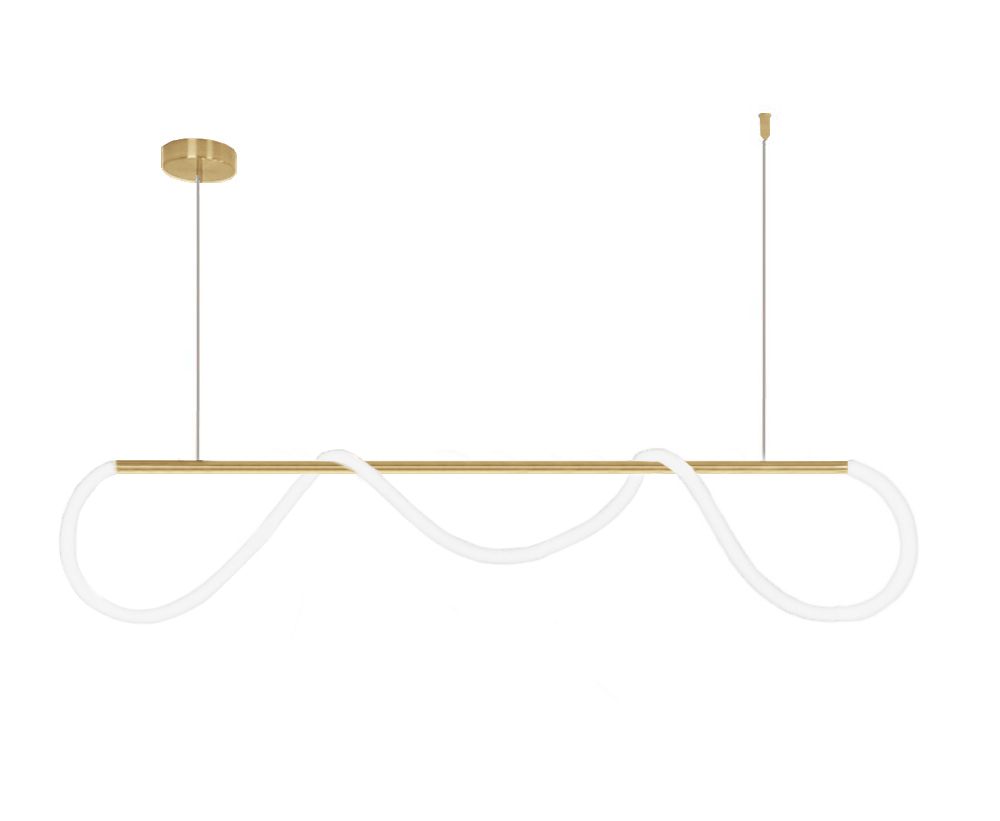 Lampa Sufitowa Led Toolight Led App854-Cp Long Złoty
