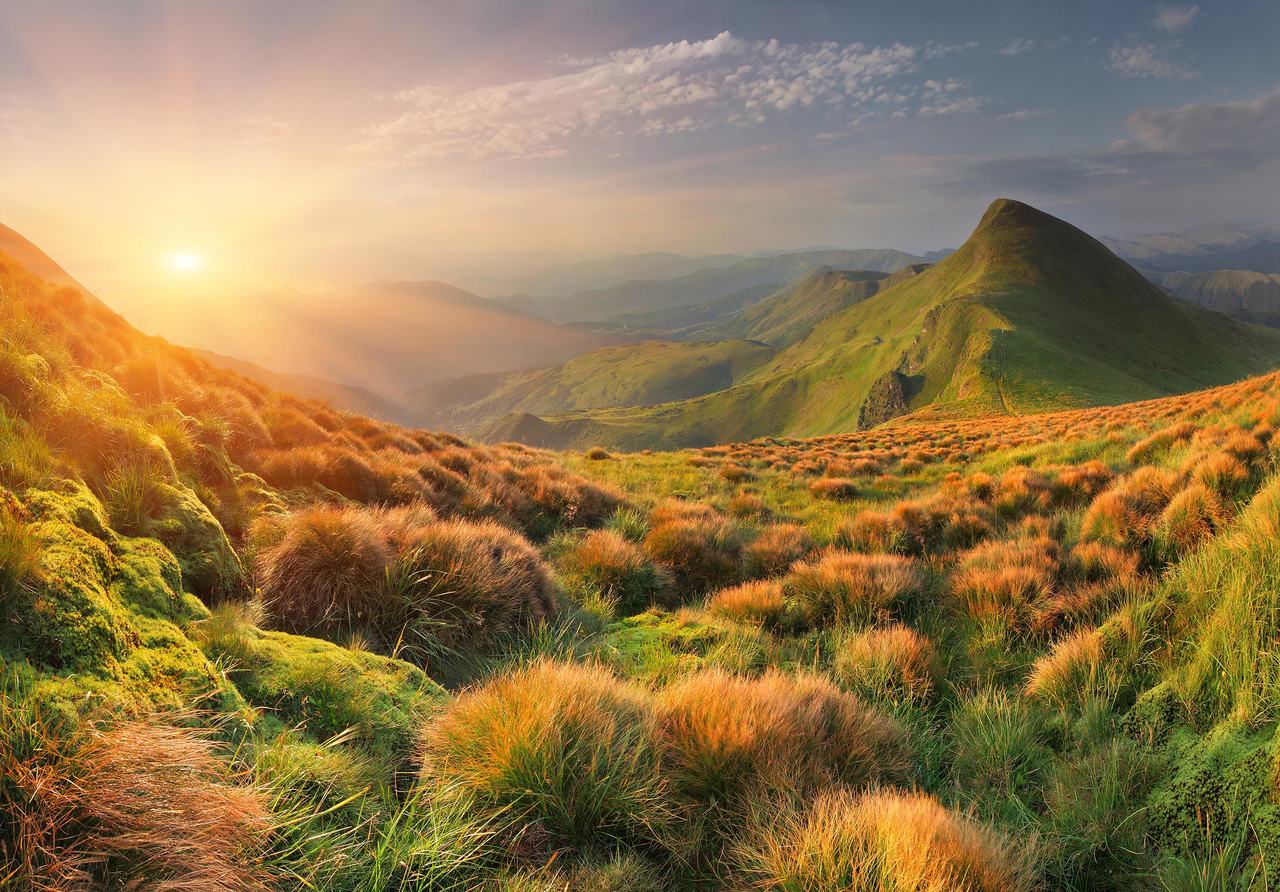 Fototapet peisaj natura munti Vlies Tapet Pentru Dormitor Camera Living Perete 312x219 cm