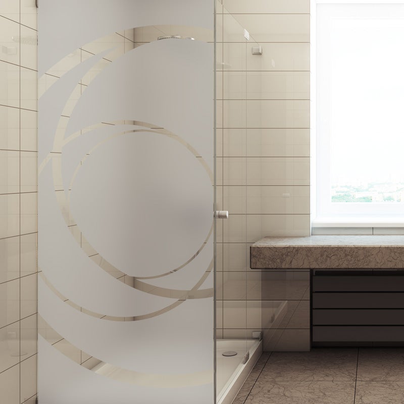 Adesivo porta di doccia Curve design - Sticker adesivo - adesivi murali - 200x75cm - 3