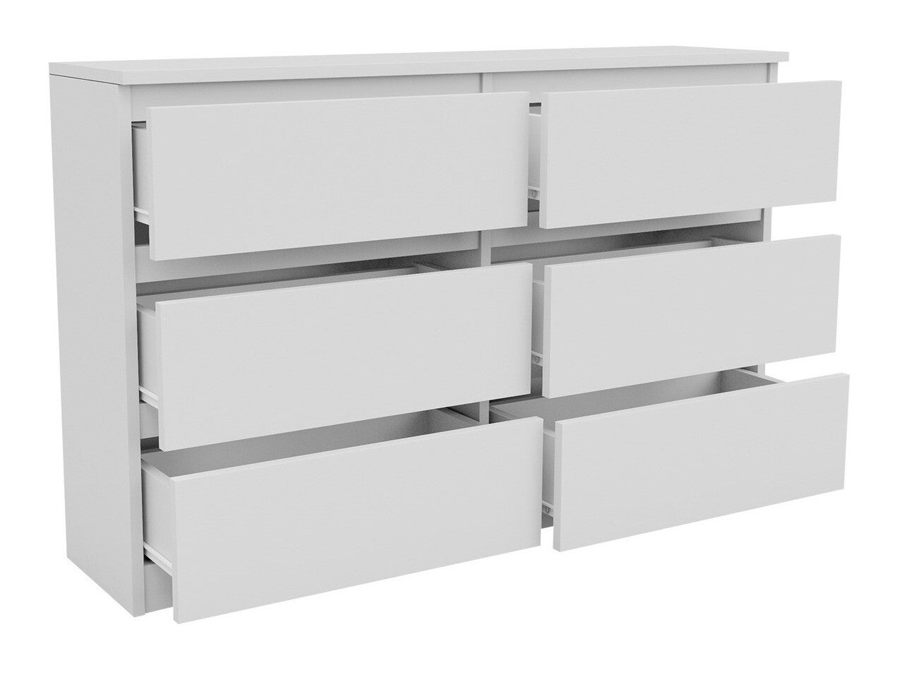 Cómoda Comfivo Structor II, Blanco, Con cajones, Número de cajones: 6.00, 77x138x40cm - 7