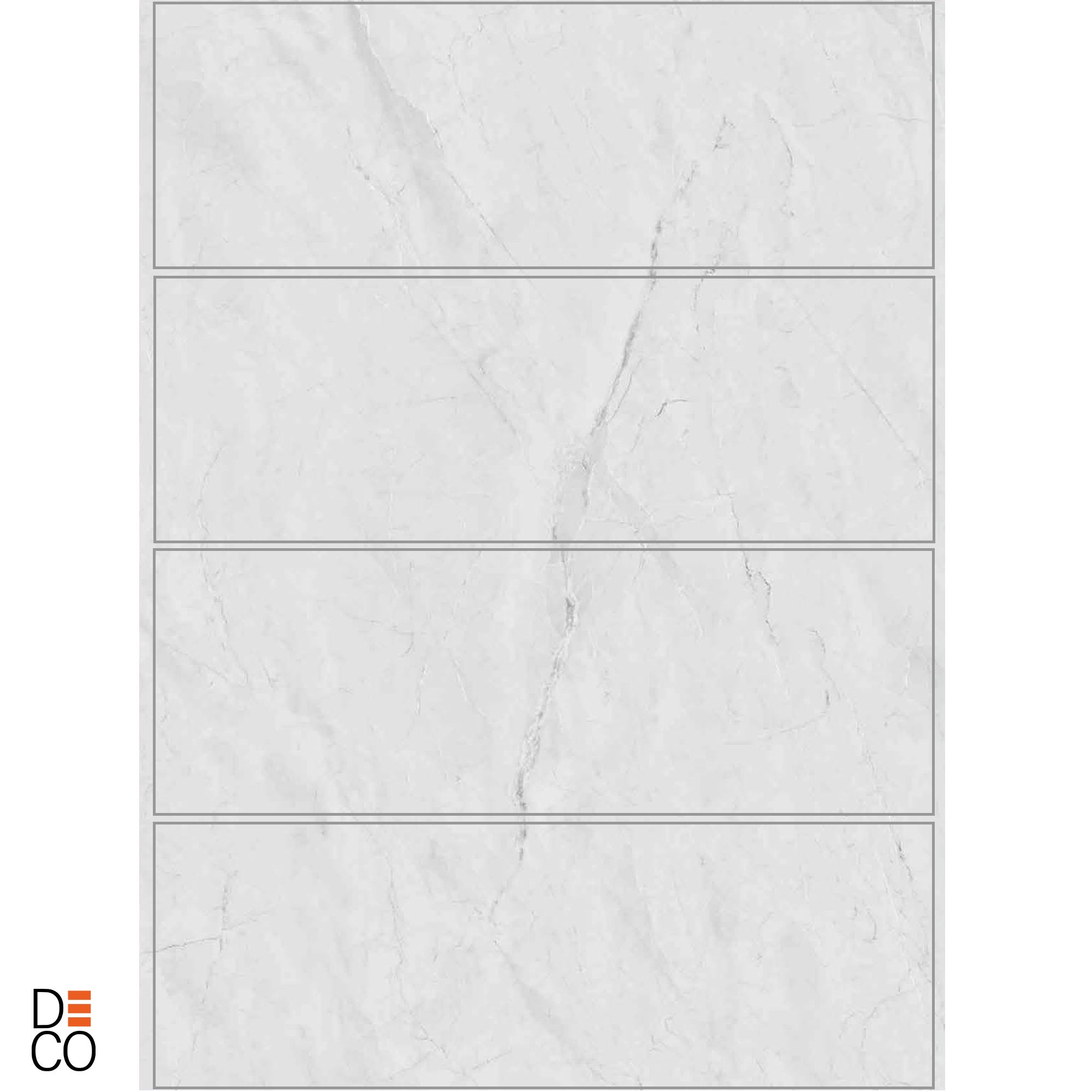 Panneau mural PVC 260 x 120 cm – 4 parties à assembler – effet pierre en relief – ép. 3 mm – 3,12 m² – Panneau mural douche – Decopine - 3