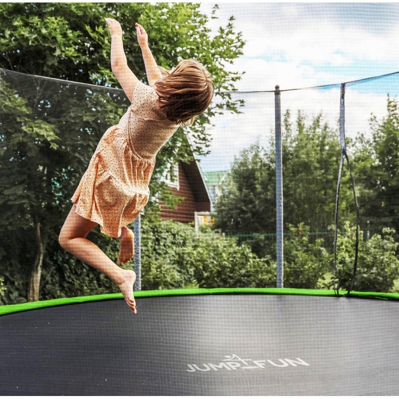 Trampoline de jardin ø 305 cm- 10FT- Filet intérieur, Matelas de protection et Echelle - 5