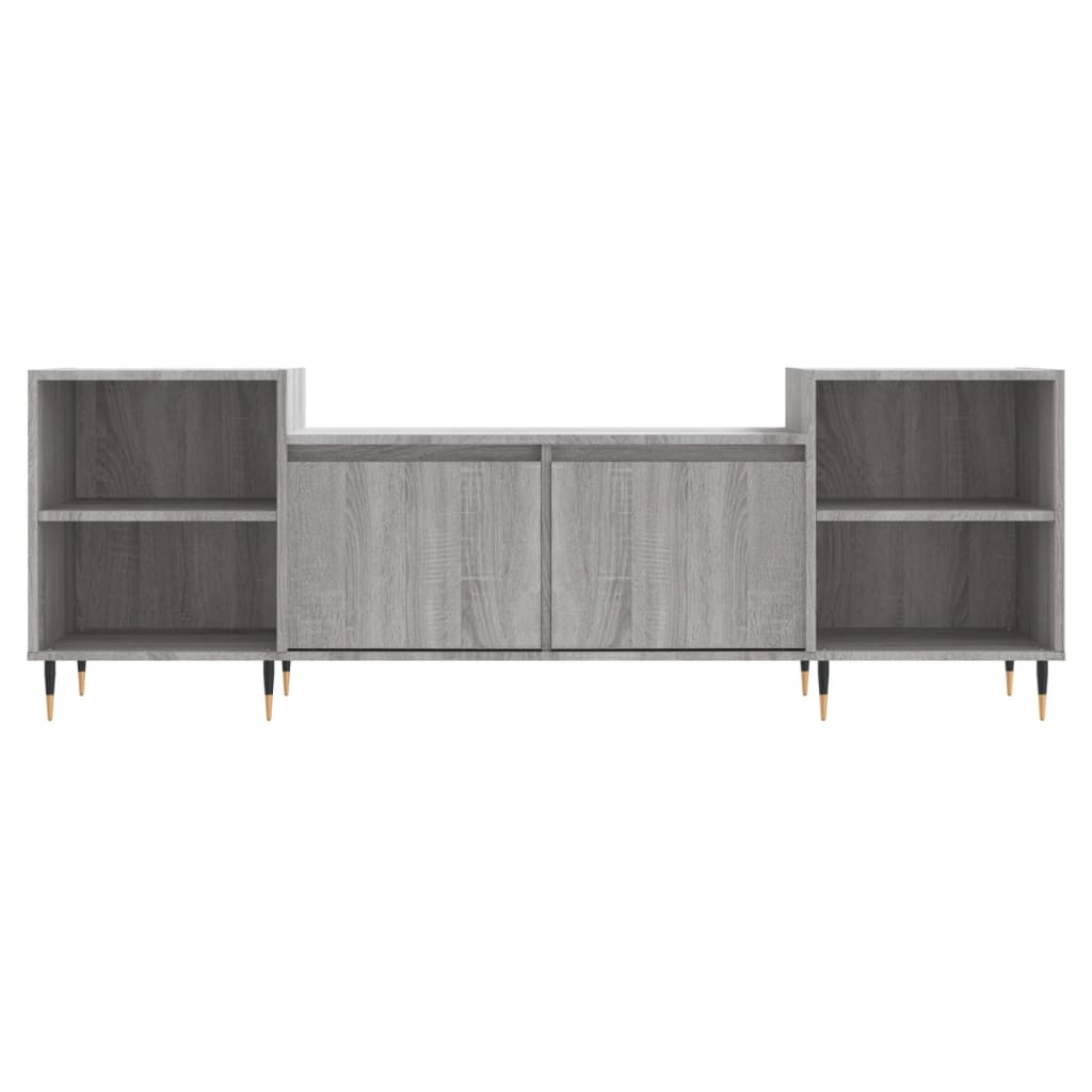 Meuble TV Sonoma gris 160x35x55 Bois d'ingénierie - 5