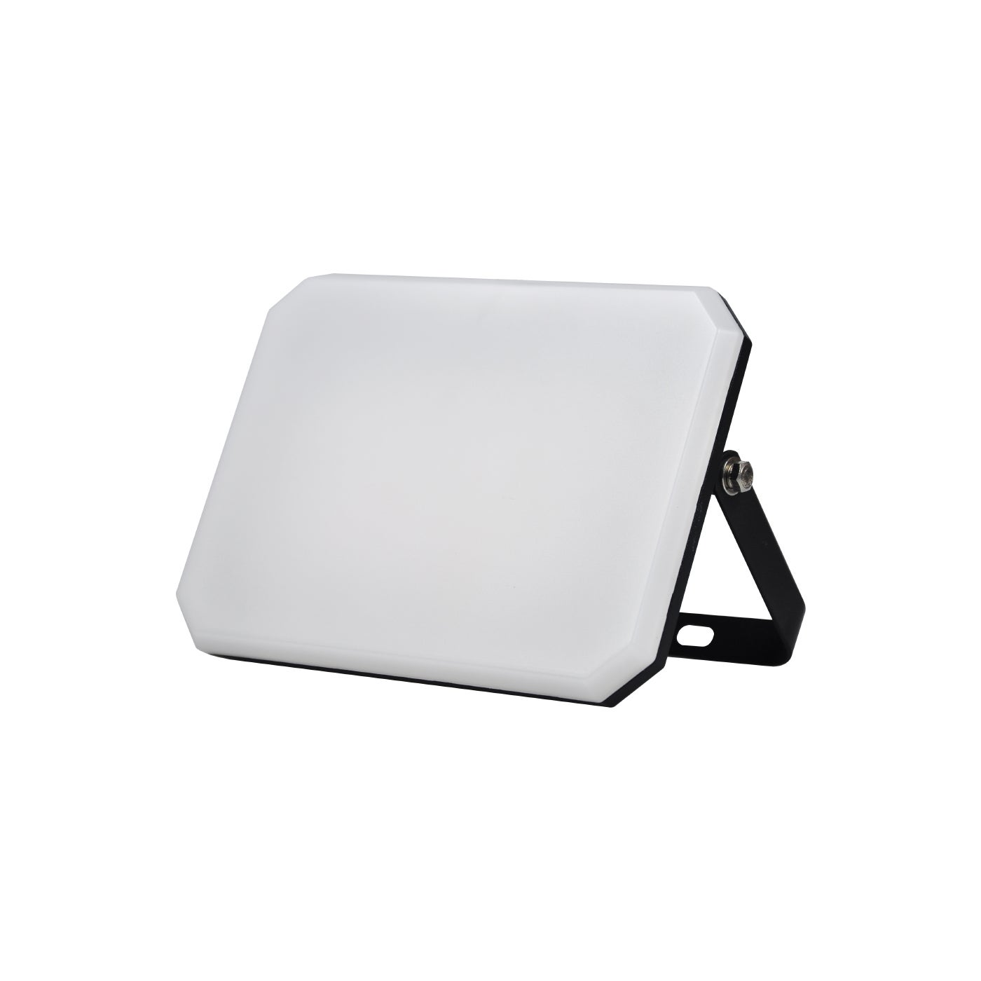 Czarny reflektor zewnętrzny LED 230V 30W 4000K mleczny klosz 3000lm 140x100x25,7 mm