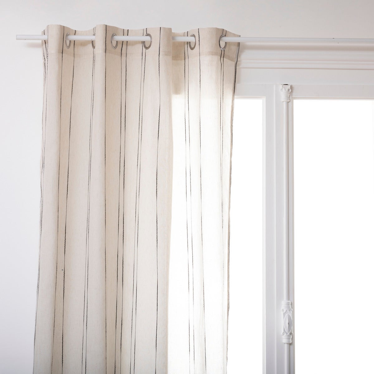 Velo esma - lino - negro - 140x260 cm - atmosphera créateur d'intérieur