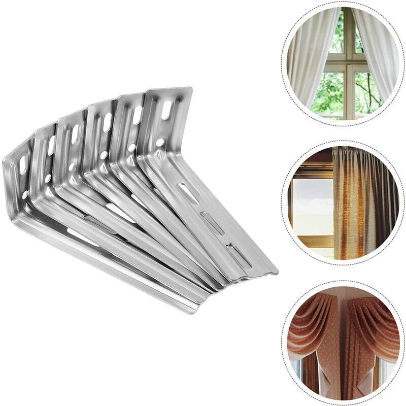 6pcs 11.5cm rail de rideau vertical heptacode support de fixation ...
