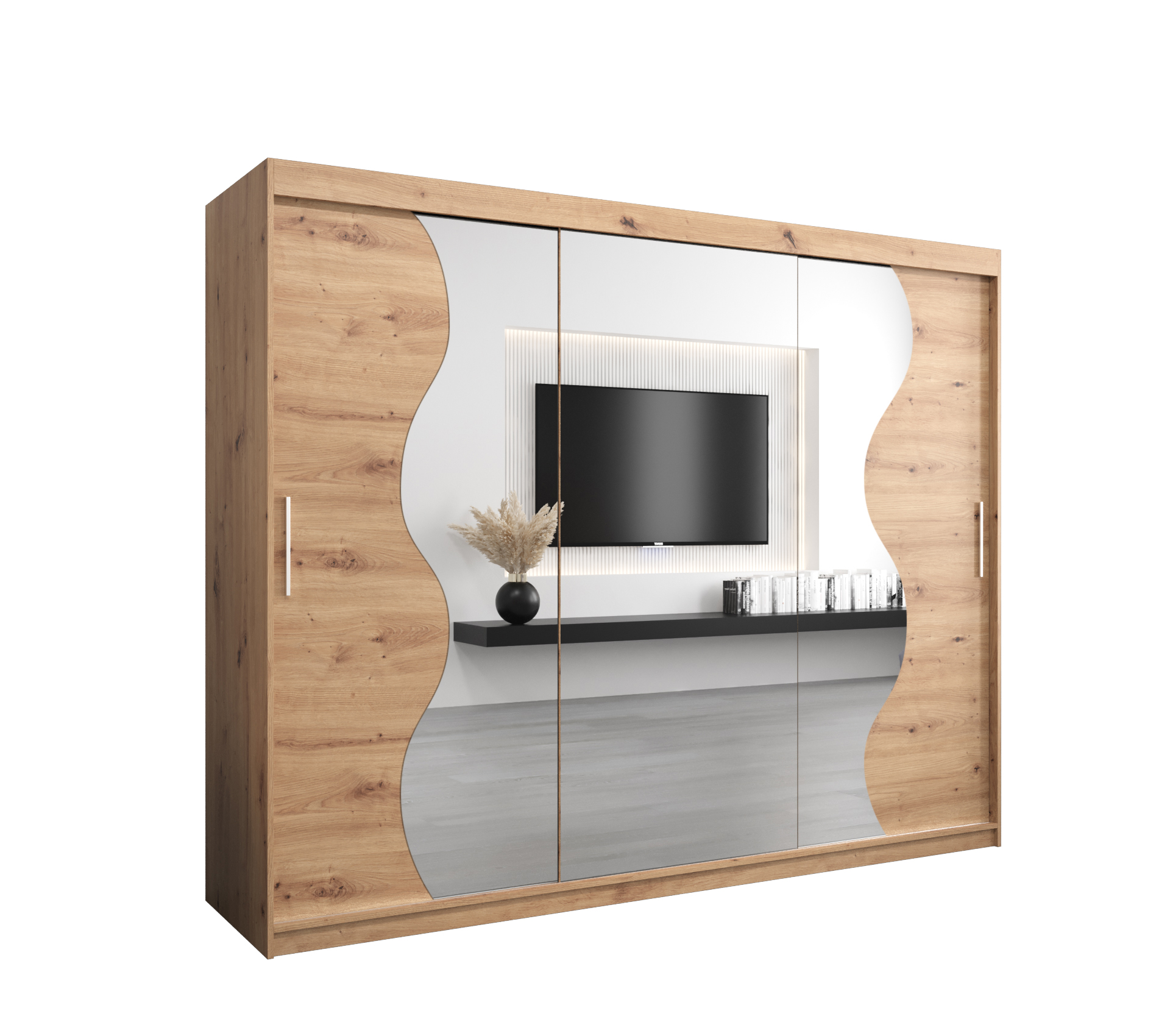 Szafa przesuwna garderoba MADRYT 250 x 62 x 200 cm Artisan - Abiks Meble