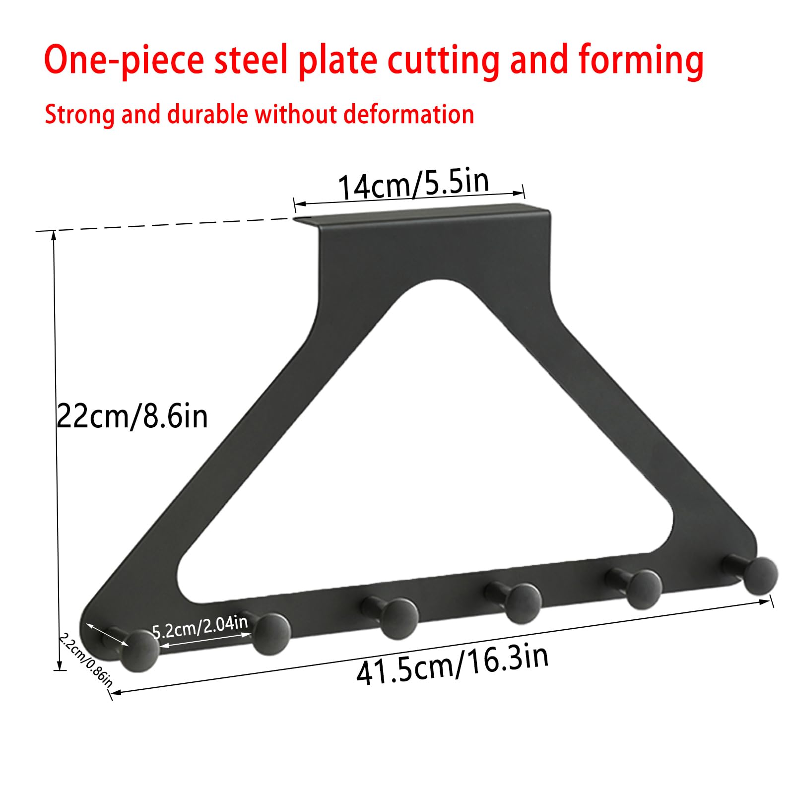 Crochet De Porte En Métal Gris,triangle Intégré,6 Crochets,accroche-porte Pour Vêtements,chapeaux,cintres,portefeuilles,serviettes,clés | Leroy Merlin