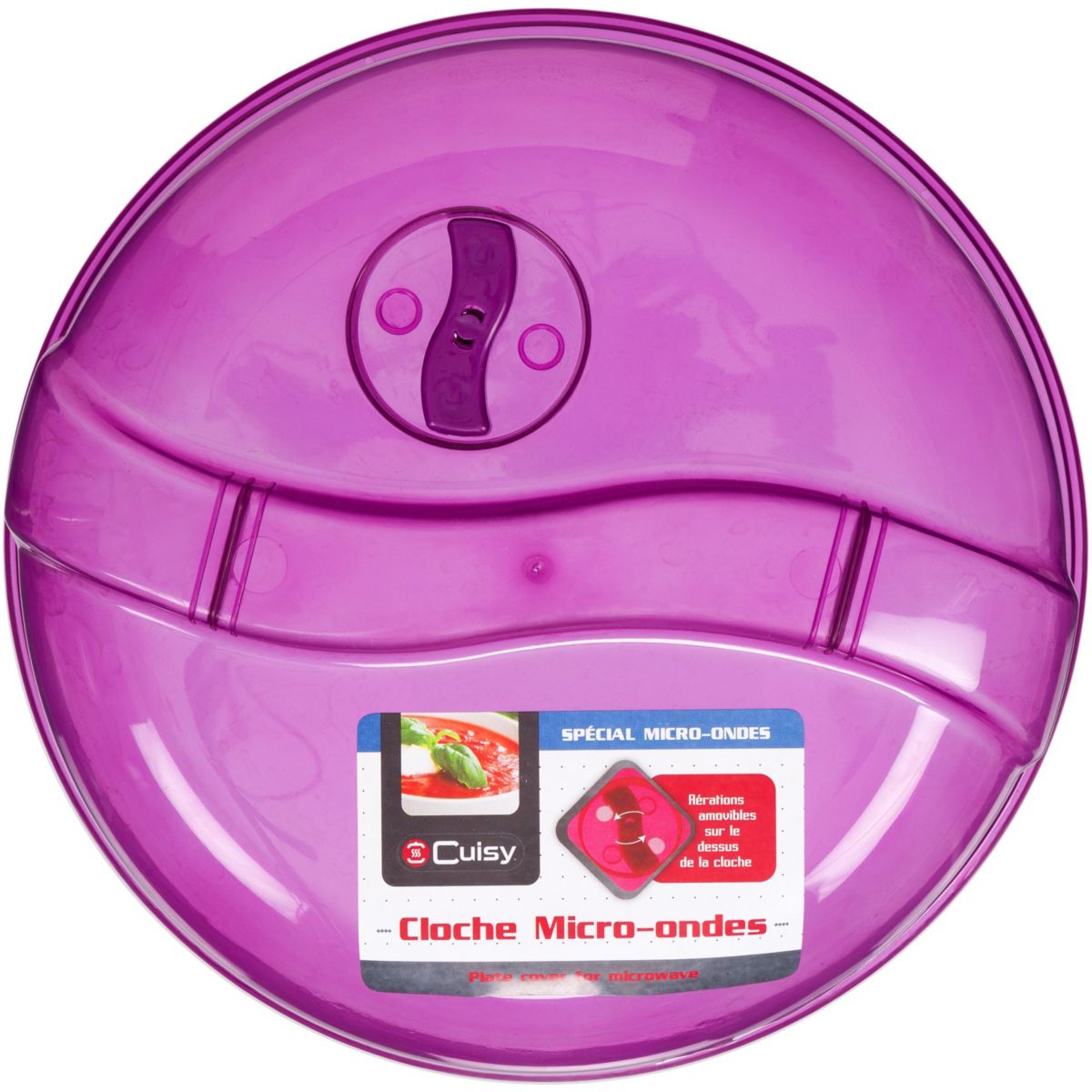 Cloche Micro-onde, Couvercle de plat pour assiette micro-ondes 26 cm
