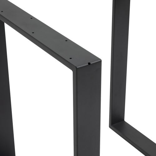 Pieds de Table 2 Pièces en Acier Noir 60x72cm – Pieds Kufen Robustes pour Bureau, Table Basse ou Table à Manger, Design Industriel Moderne - 8