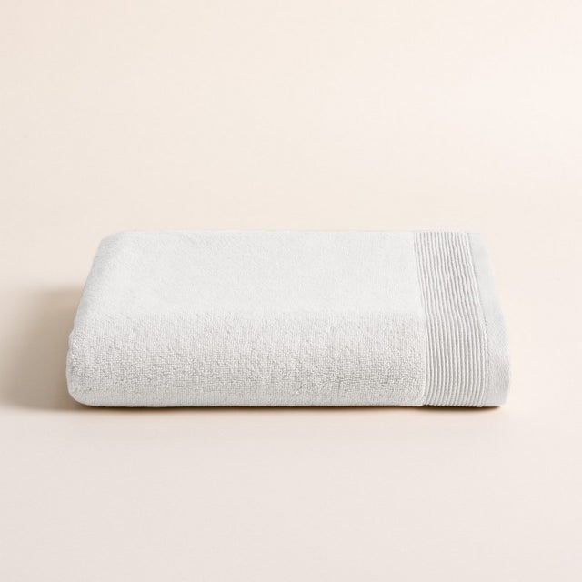 Serviette de Bain Grande Harmony Blanc - 100x150 - 100% Coton Zero Twist - 600 g/m² - Douces, Absorbantes et Séchage Rapide