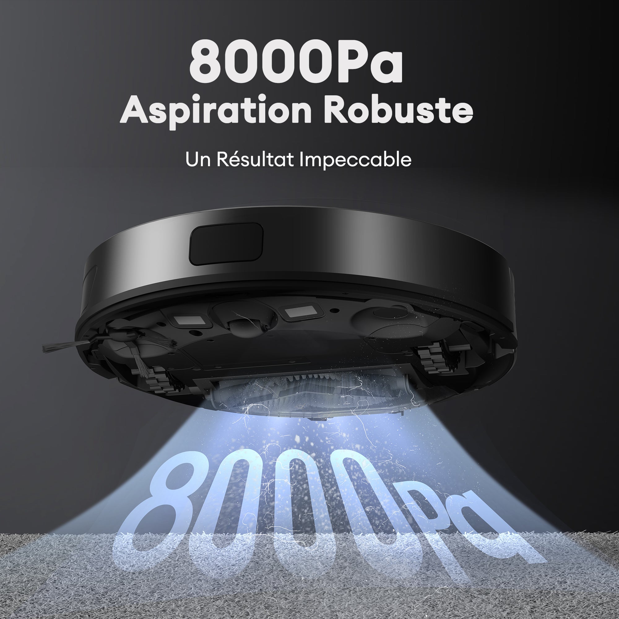 Ultenic DL10 Robot Aspirador y Fregasuelos con Navegación Láser, 8000Pa, 200Min, Robot Limpieza con Mapeo, Auto Carpet Boost, DL10 - 4