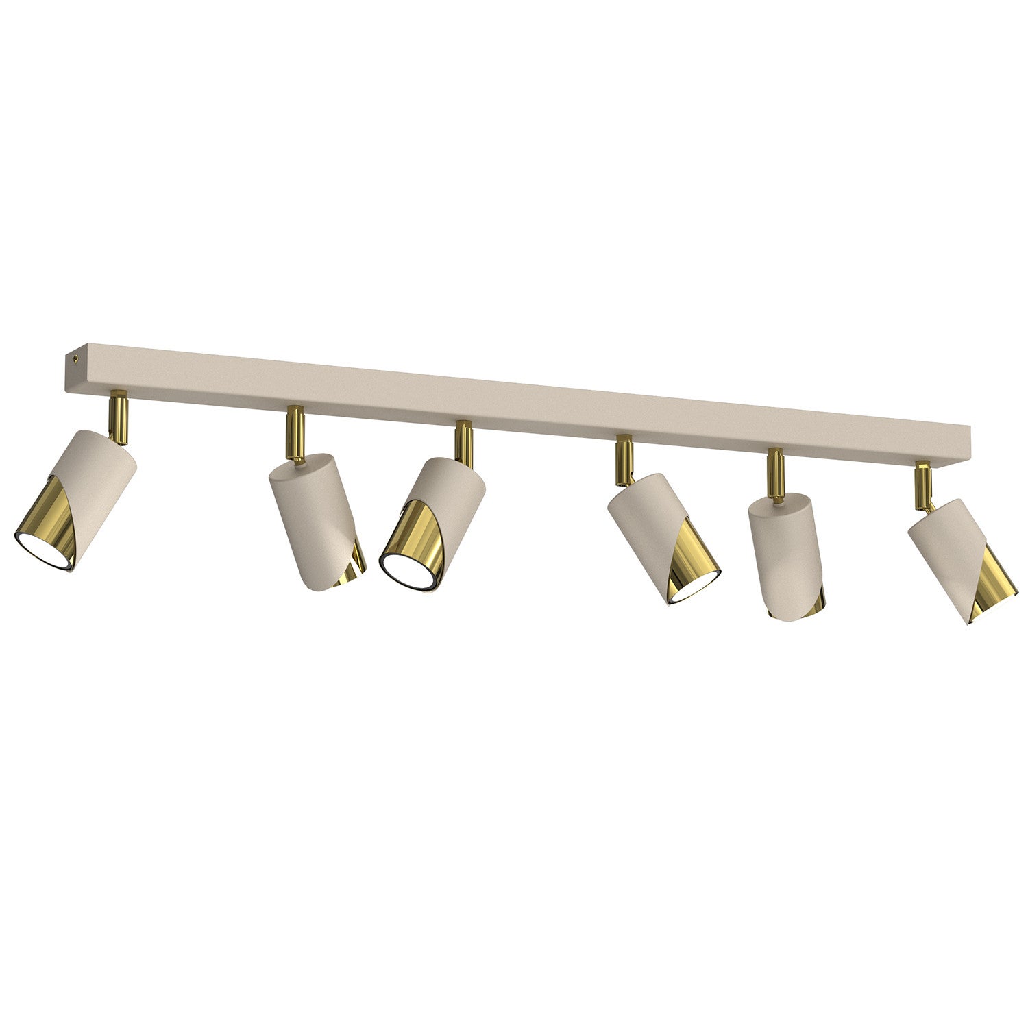Lampa sufitowa wisząca Shift kremowo-złoty połysk 6xGU10x15W wym: 17 x 90 x 5,5 cm metal Luminex
