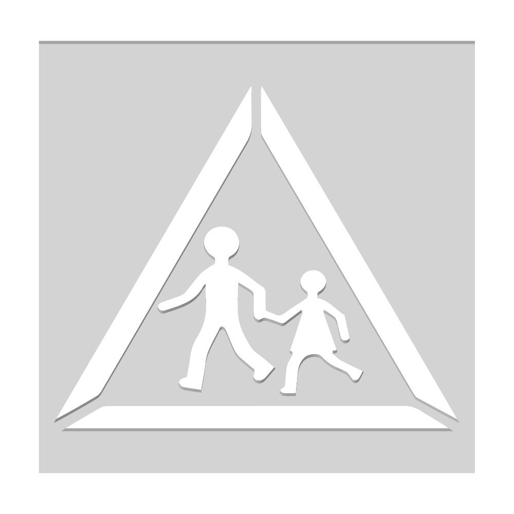 Pochoir ATTENTION ECOLE (W1024) 300 x 300 mm | Leroy Merlin