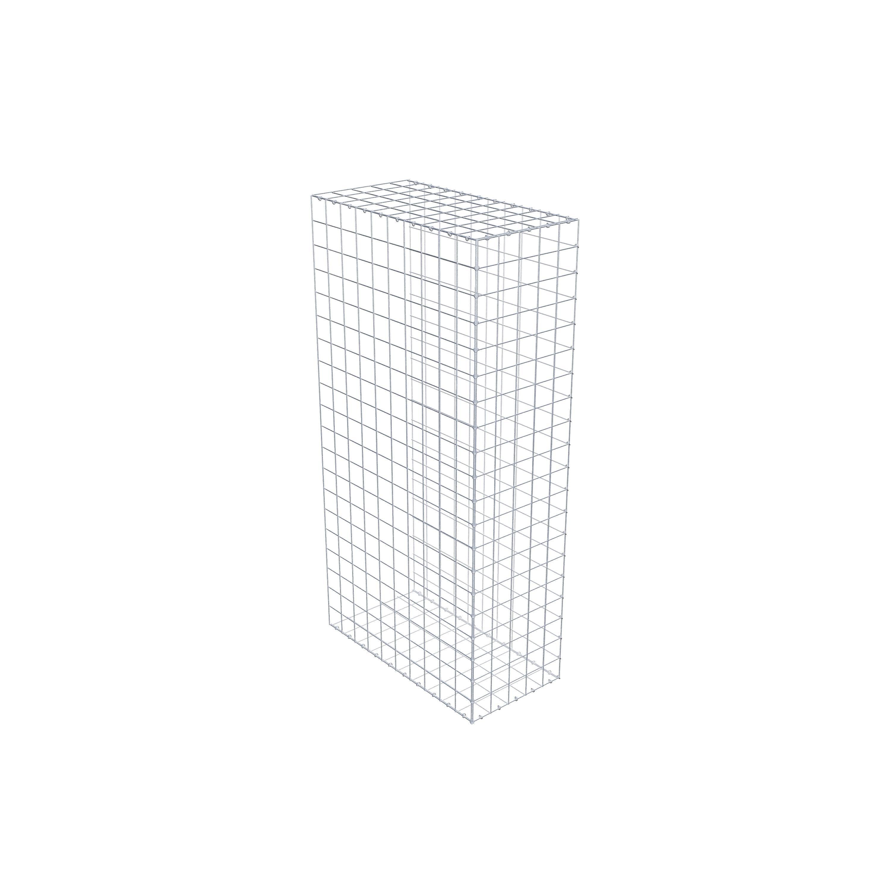 Gavión para alargar en acero galvanizado 200x100x50cm (LxAxP), malla 10 x 10cm, Anillo en C, sin rejilla frontal - 6