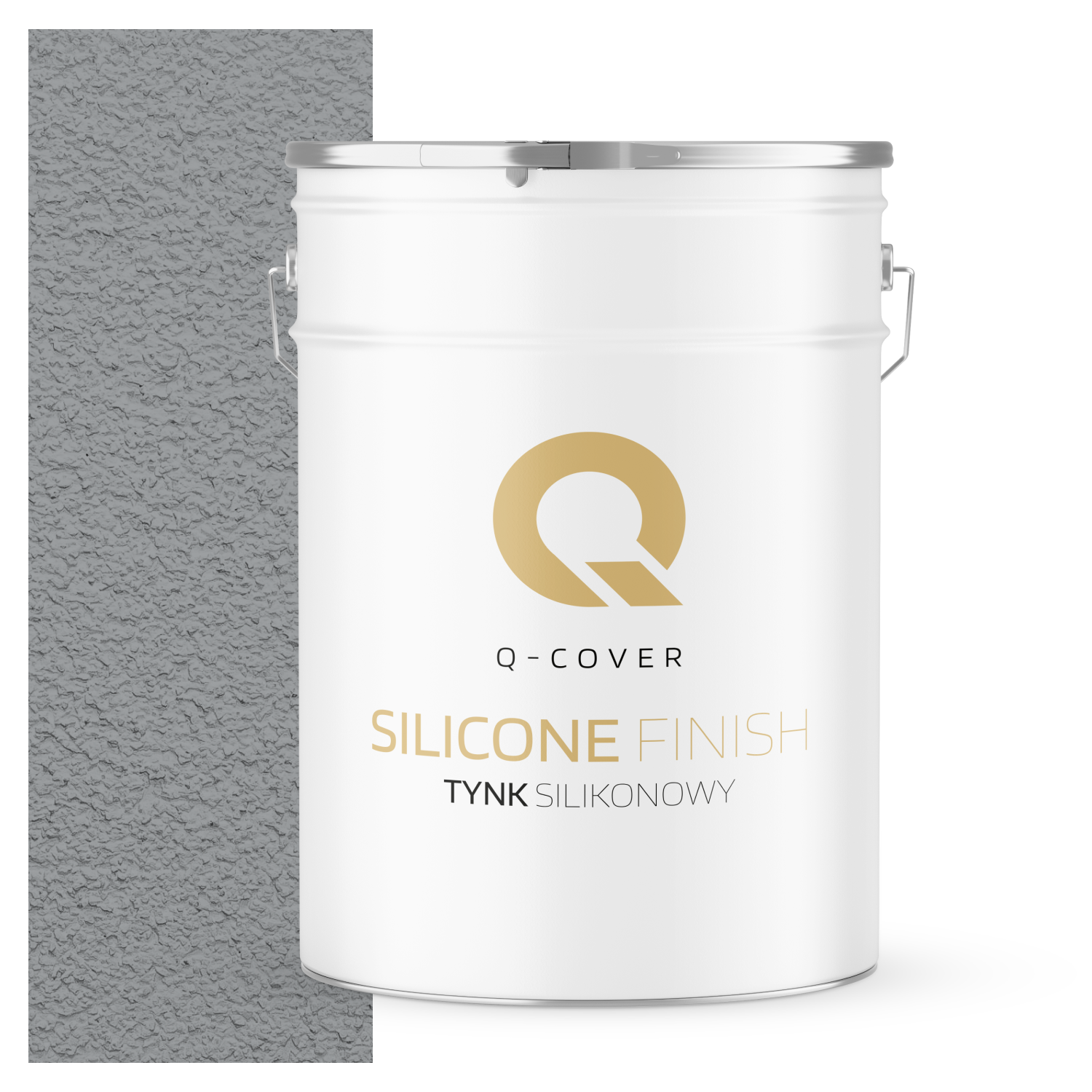Tynk Silikonowy Elewacyjny Baranek 1.5mm Q-Cover Szaroniebieski F243 25KG