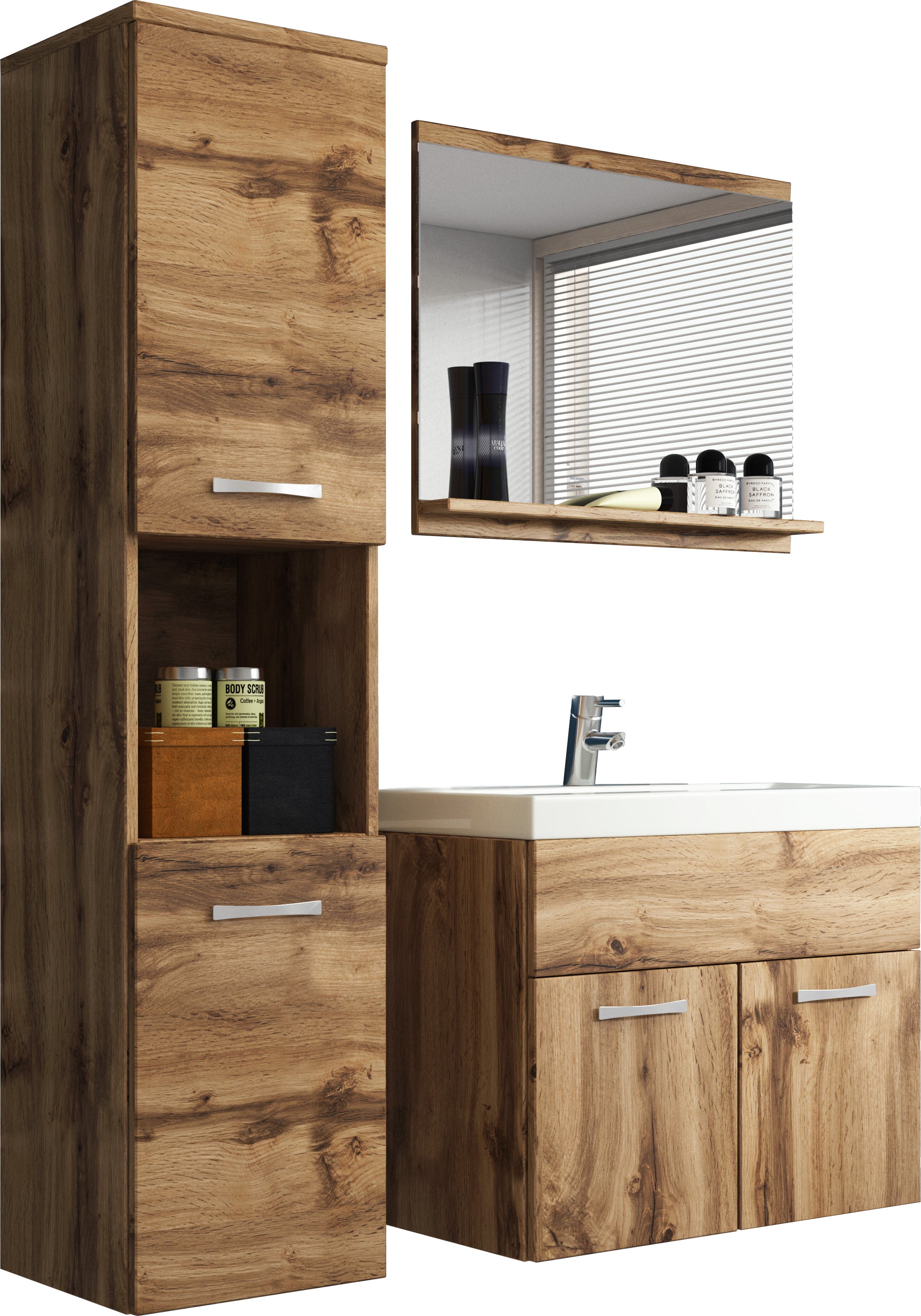 Zestaw mebli łazienkowych MINIO go for it MONTANA dąb wotan 1 kpl.