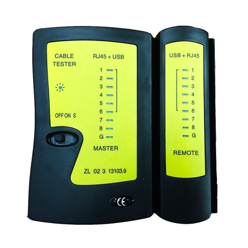 Testeur de câbles réseau RJ45 USB professionnel - Détecteur de réseau LAN - Outil de suivi de réseau - 5