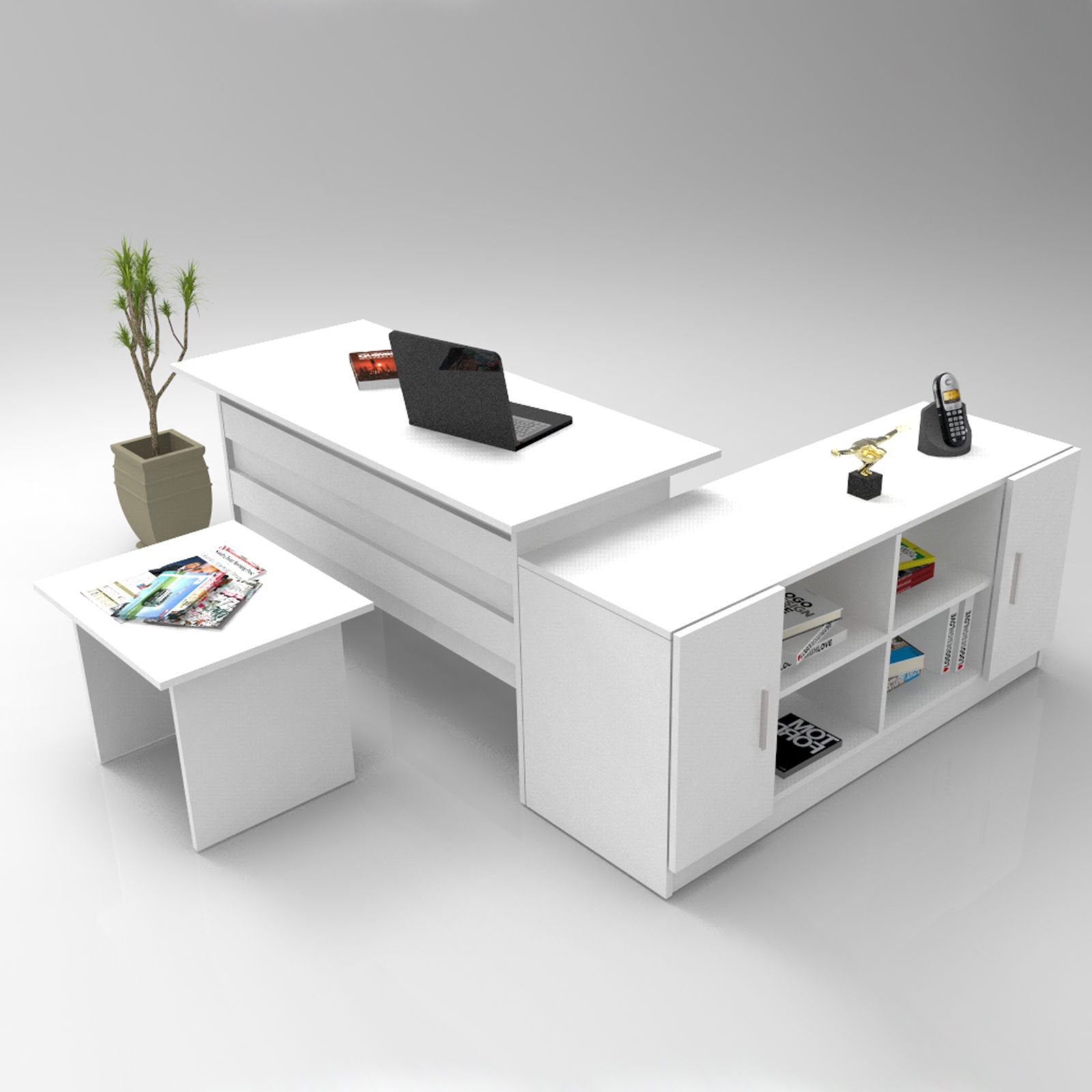 Hanah Home Tavolino Laterale In Colore Travertino – 45x51,4x17 Cm, Rivestito In Melamina 100%, Spessore 18 Mm, Design Elegante Per Ambienti Moderni
