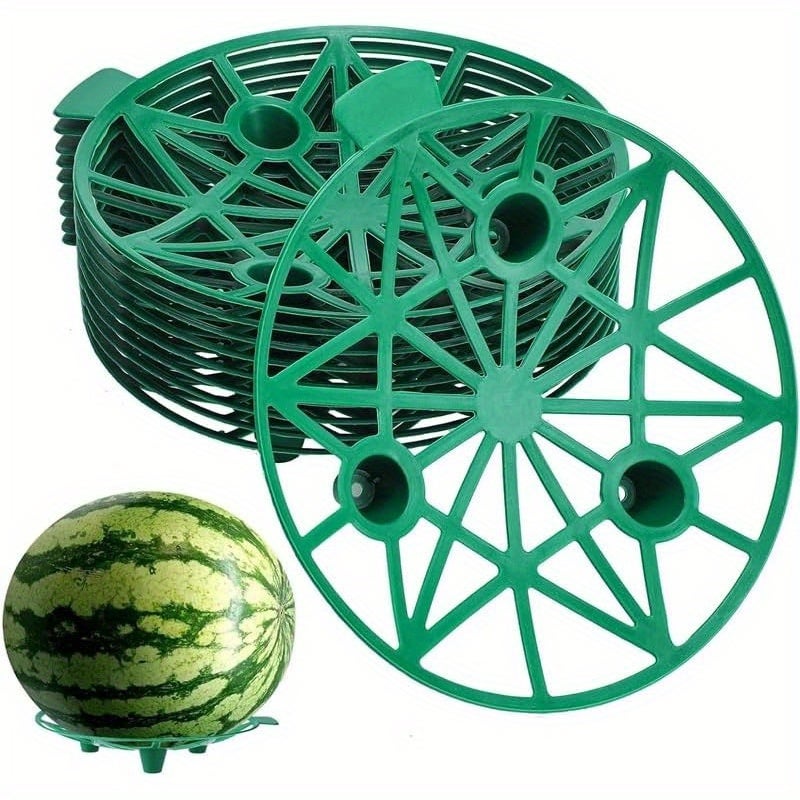 10 Anneaux En Plastique Toddmomy Pour Maintenir Pastèques Et Melons – Support Antidérapant, Durable Et Polyvalent Pour étalage De Fruits