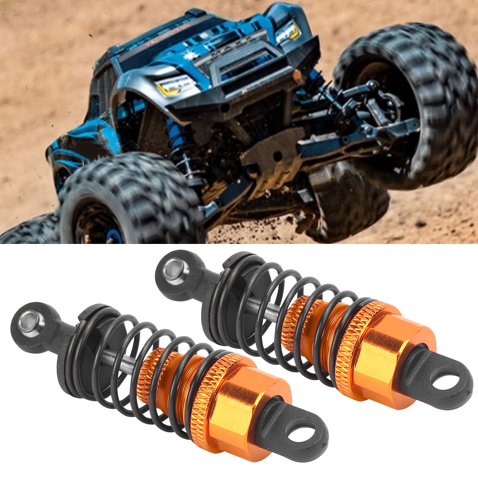 pezzi Ammortizzatori regolabili in metallo RC da 65 mm adatti per Slash 2WDHPI/ (oro) - 2