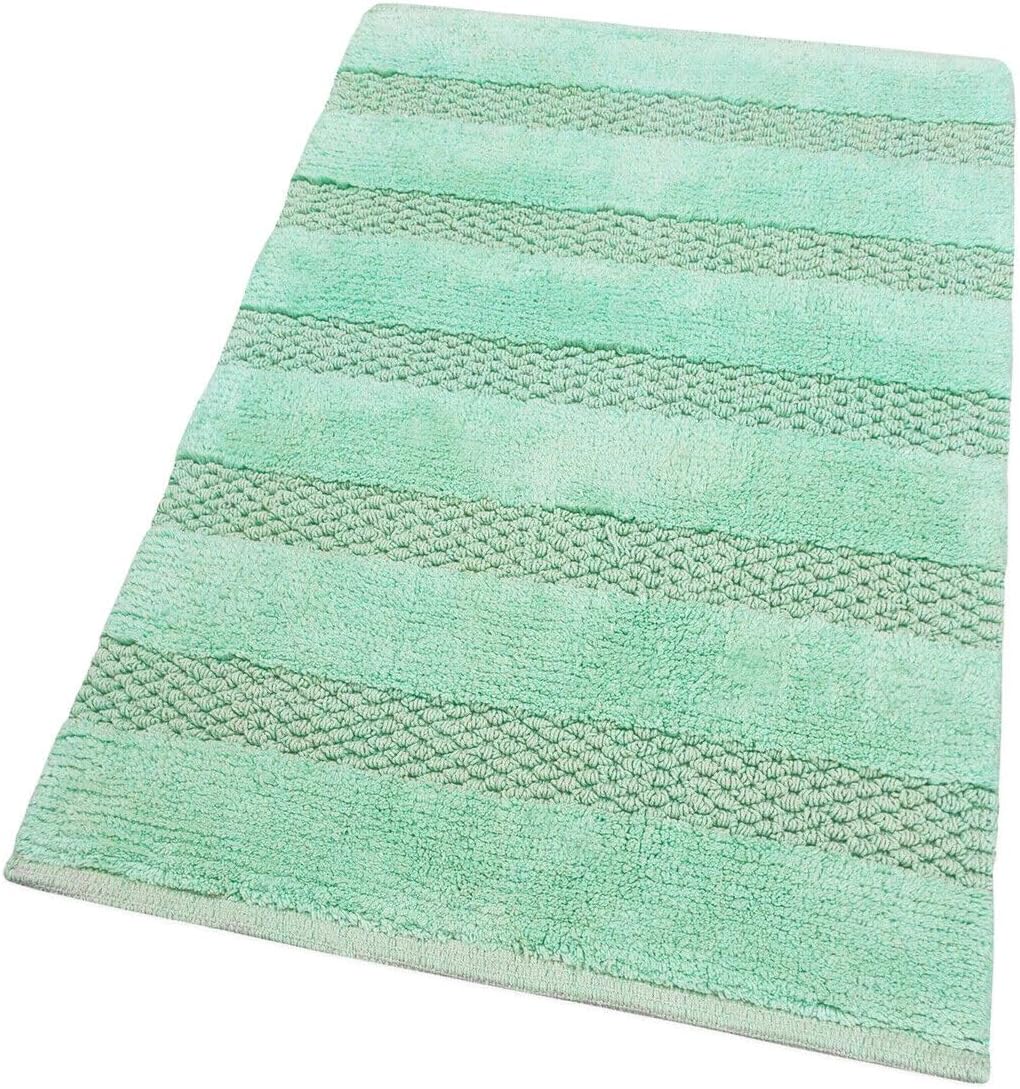 Dywanik łazienkowy Sypialnia 60x120 Cm Miękki Czysta Bawełna Dywanik Przyłóżkowy Prysznic Chłonny Antypoślizgowy Zielony