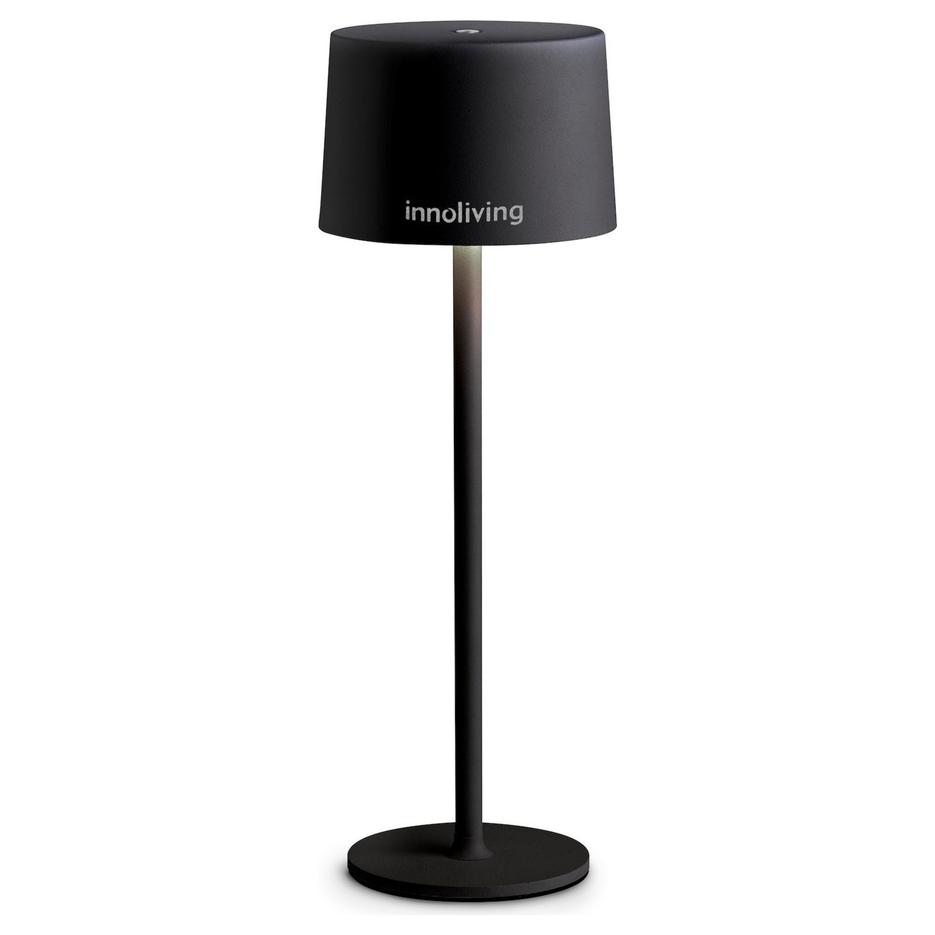 Set di 2 Lampade LED per Bottiglia Innoliving, da tavolo, senza fili touch e dimmerabile, per interni ed esterni, luca naturale 4000K, luca fredda 6000K e calda 3000K, bianca e nera (Nero