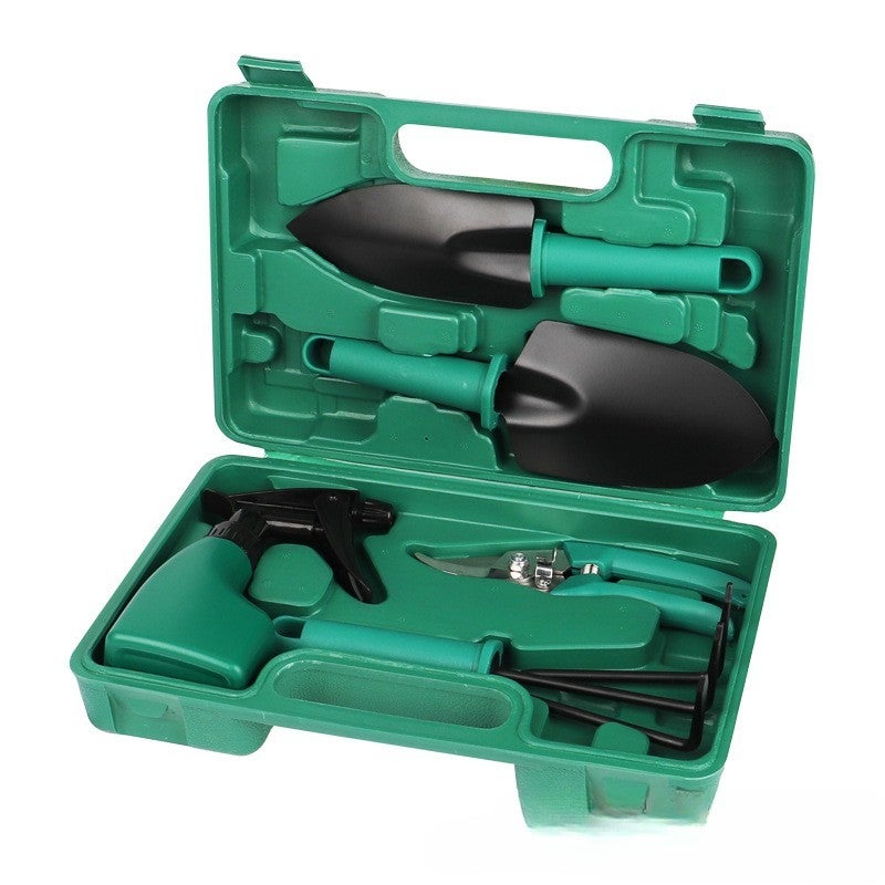 Set 5 accesorii pentru gradinarit Flippy cu geanta, 18.5 x 29.5 cm, verde 5buc