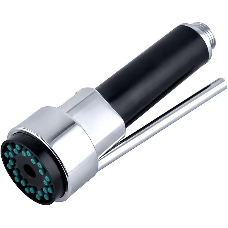 Bateria kuchenna i łazienkowa, wyciągana wylewka, wymienna głowica, polerowany chrom