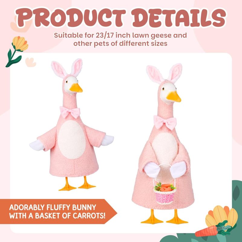 Easter Bunny Porch Goose Outfit, Spring Goose Clothes for 23 Inch ...