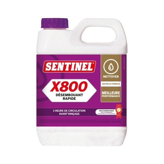 Sentinel  X800 Limpiador Circuito Calefacción 1L Desincrustante Profesional , Leroy Merlin