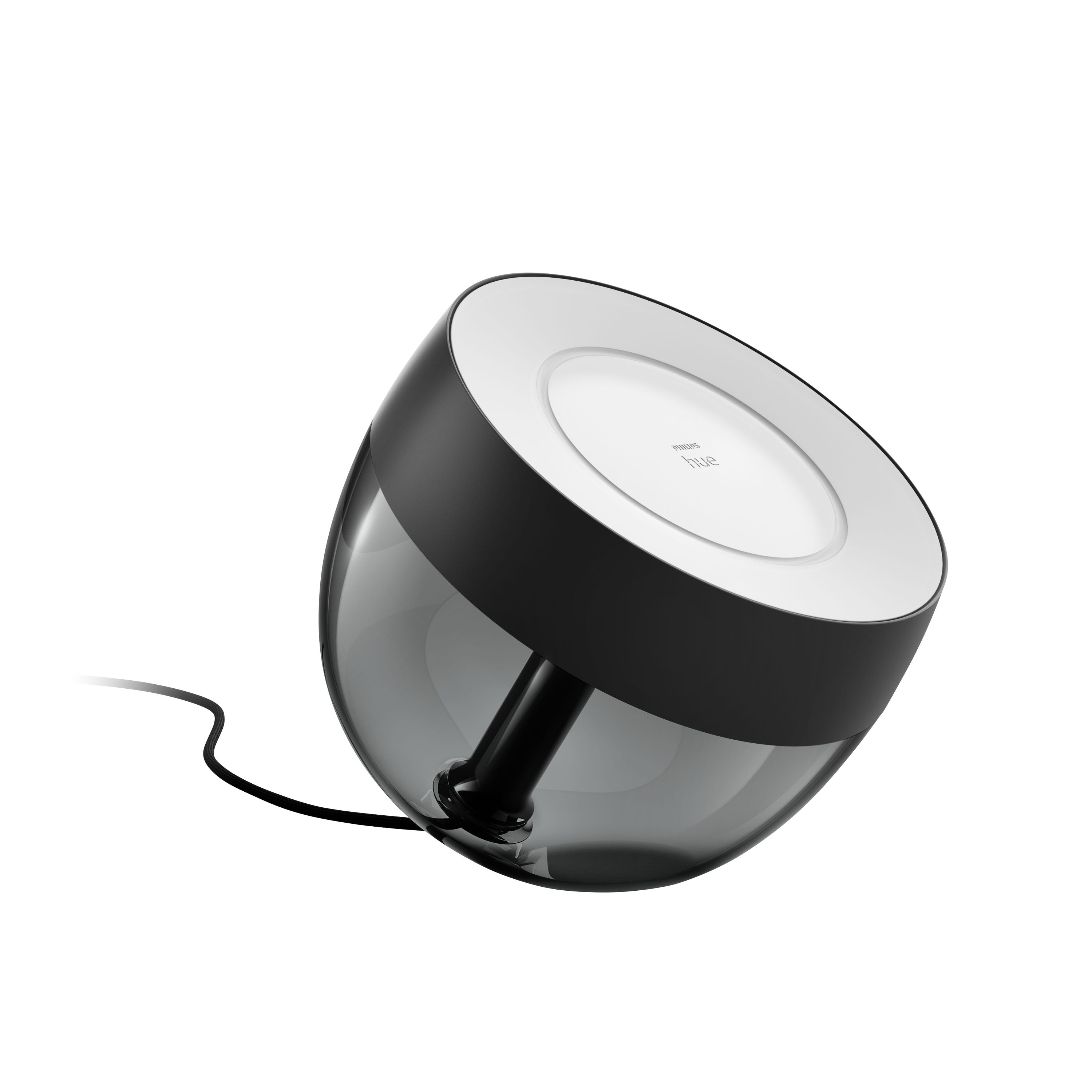 Lampa stołowa LED Iris Hue czarna 10W RGB Bluetooth
